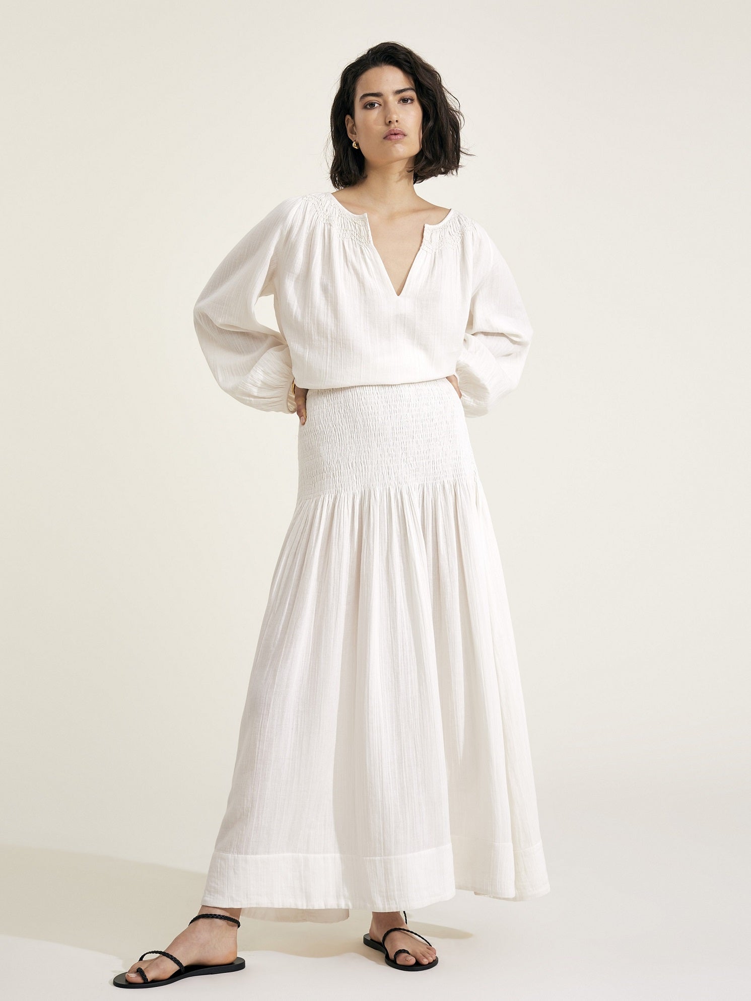 SULA - Panna Cotton Skirt - Mondo Corsini