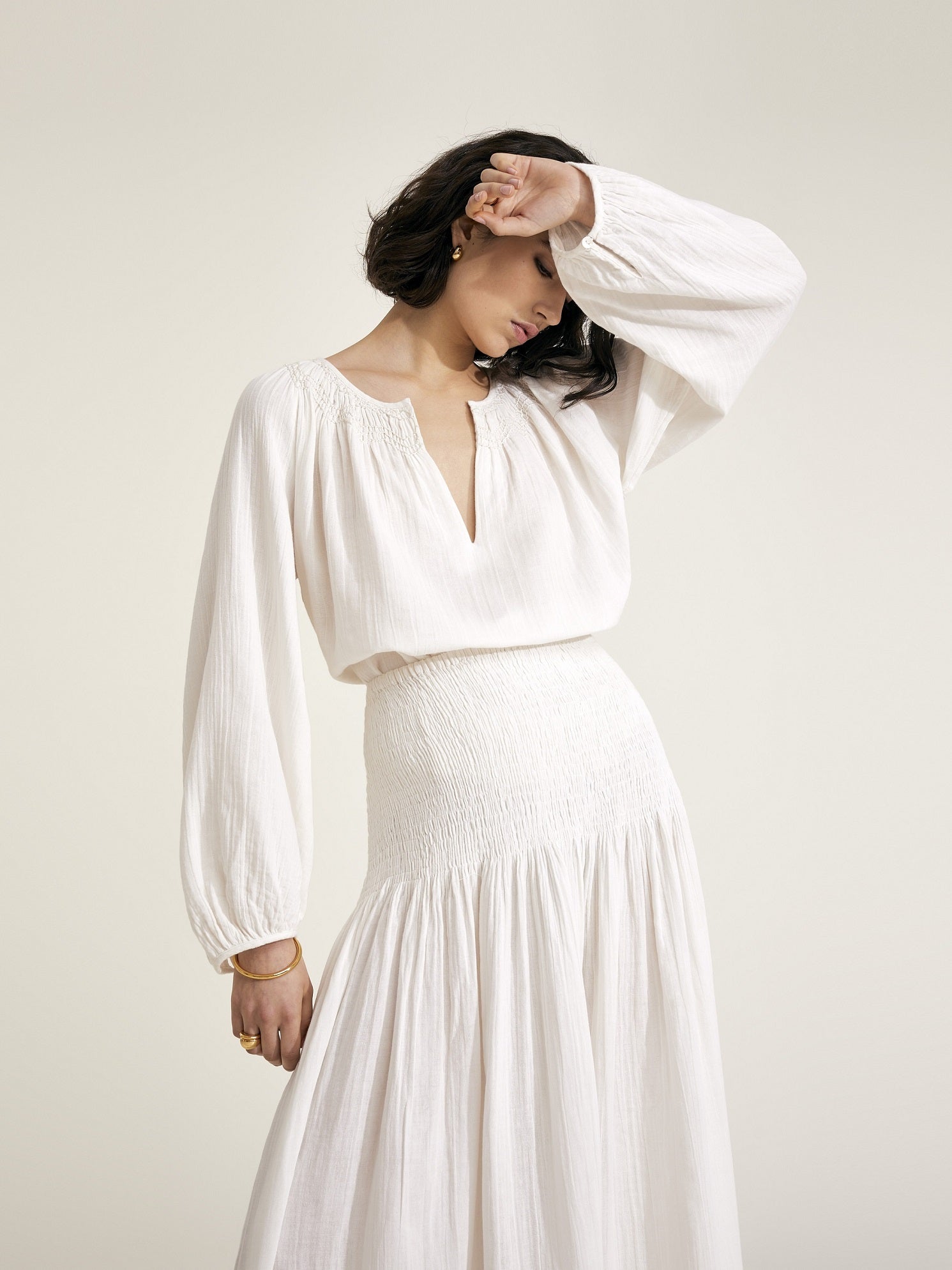 SULA - Panna Cotton Skirt - Mondo Corsini