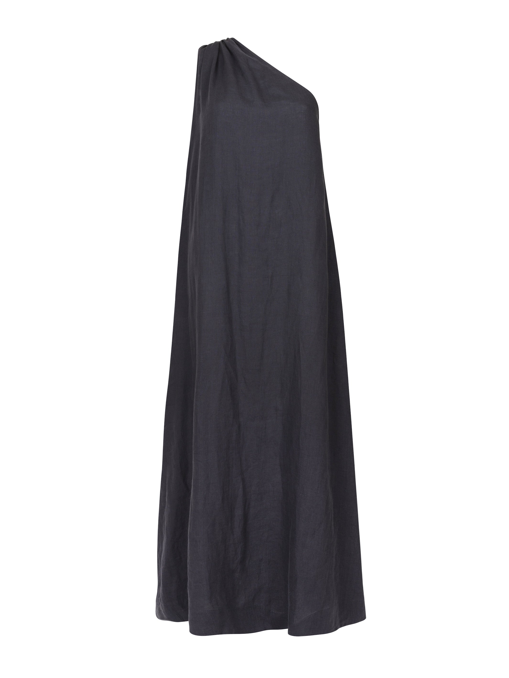 Joan - Midnight Linen Dress - Mondo Corsini