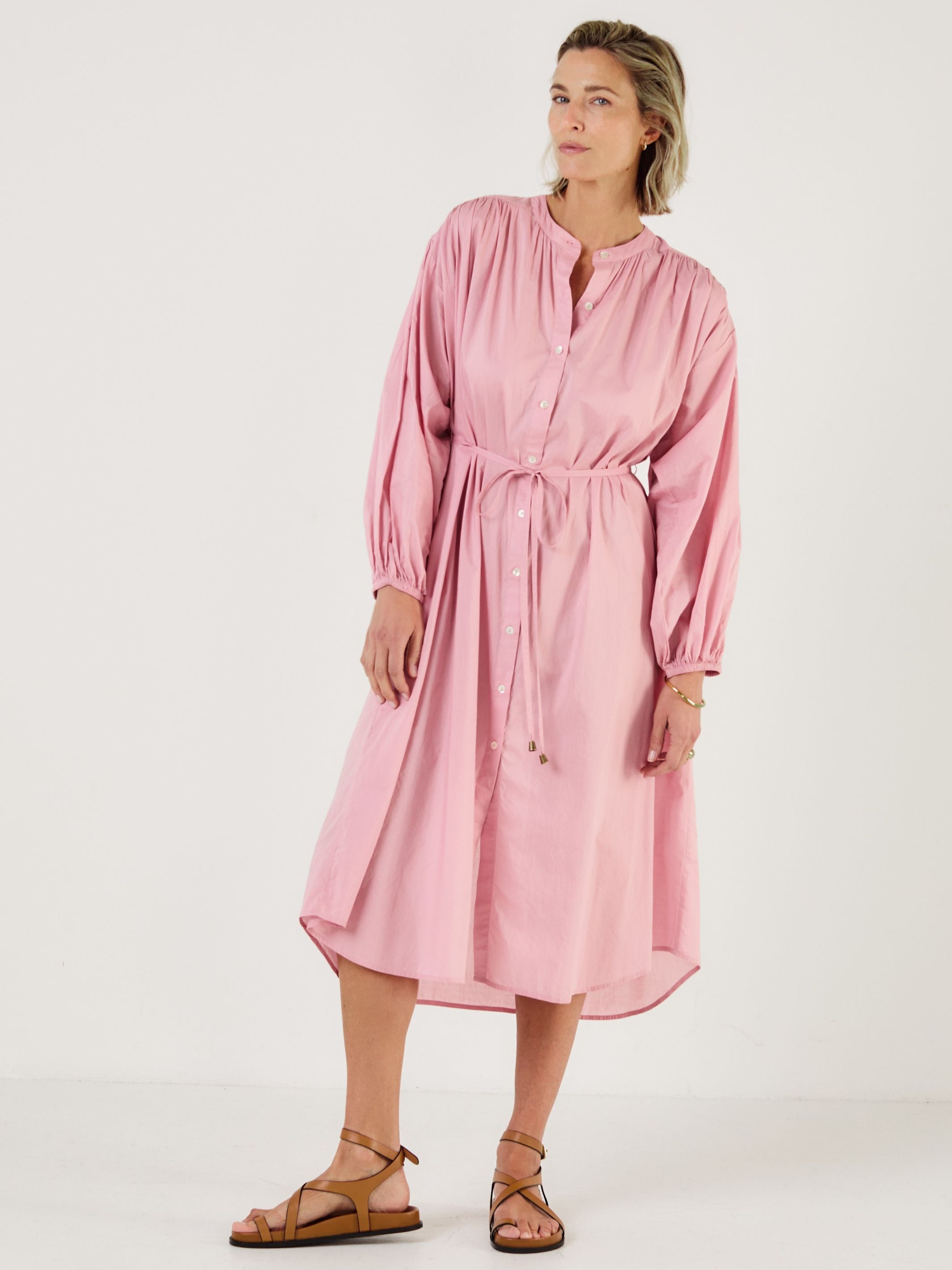 Como - BLUSH Cotton Voile Dress - Mondo Corsini
