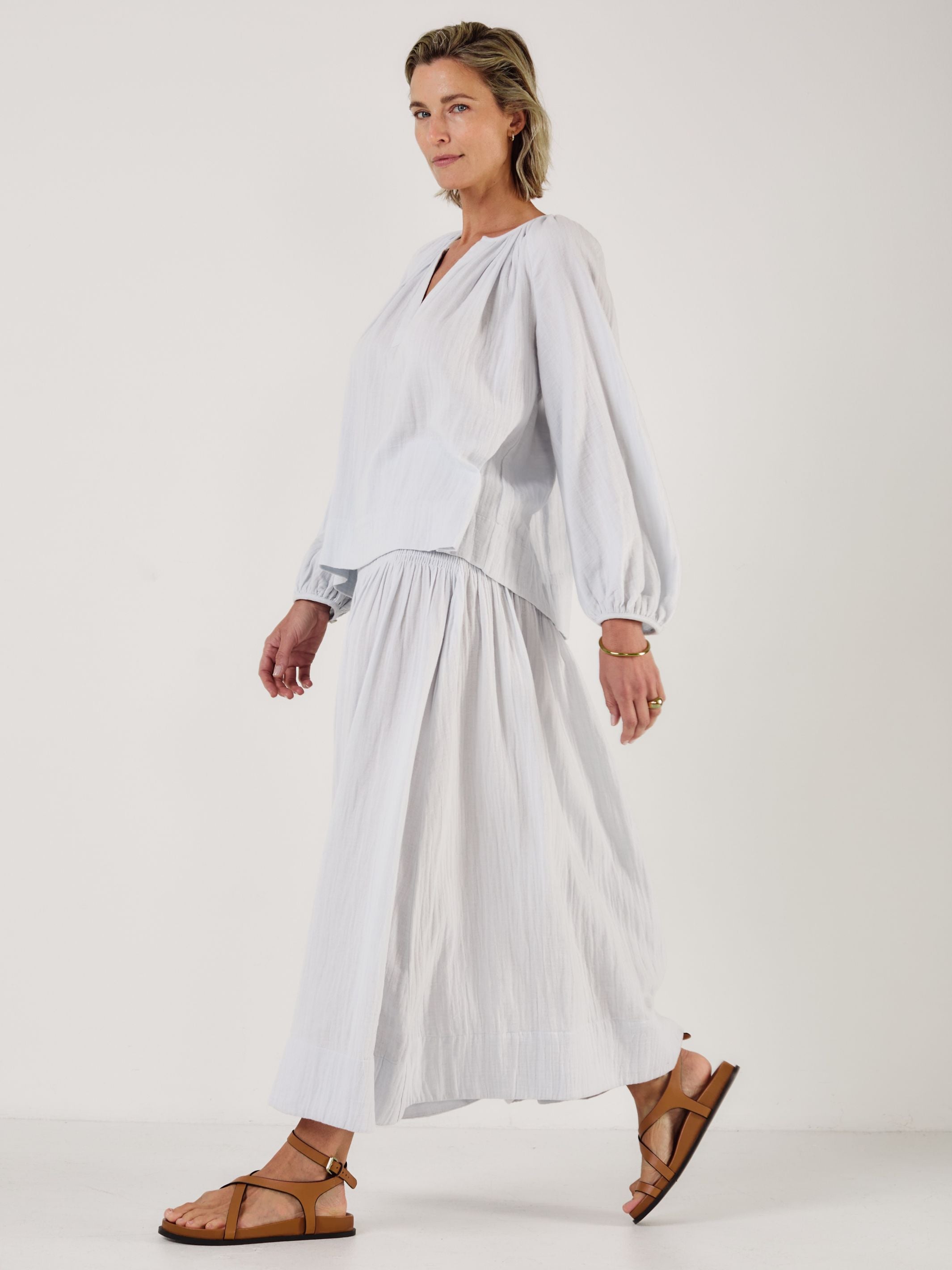 ELIZA CLOUD Cotton Blouse - Mondo Corsini