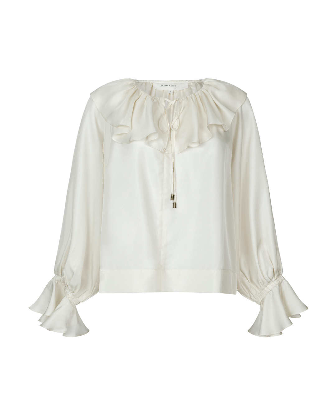 Florence - Panna Silk Twill Blouse