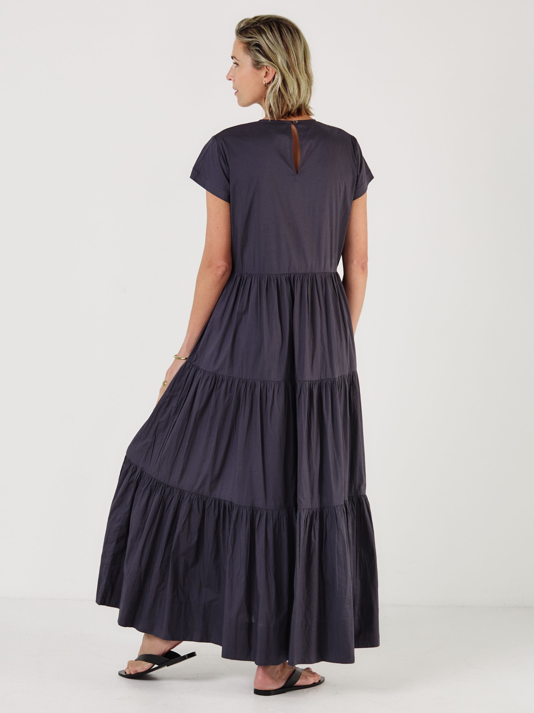 Sorrento - MIDNIGHT Cotton Dress - Mondo Corsini