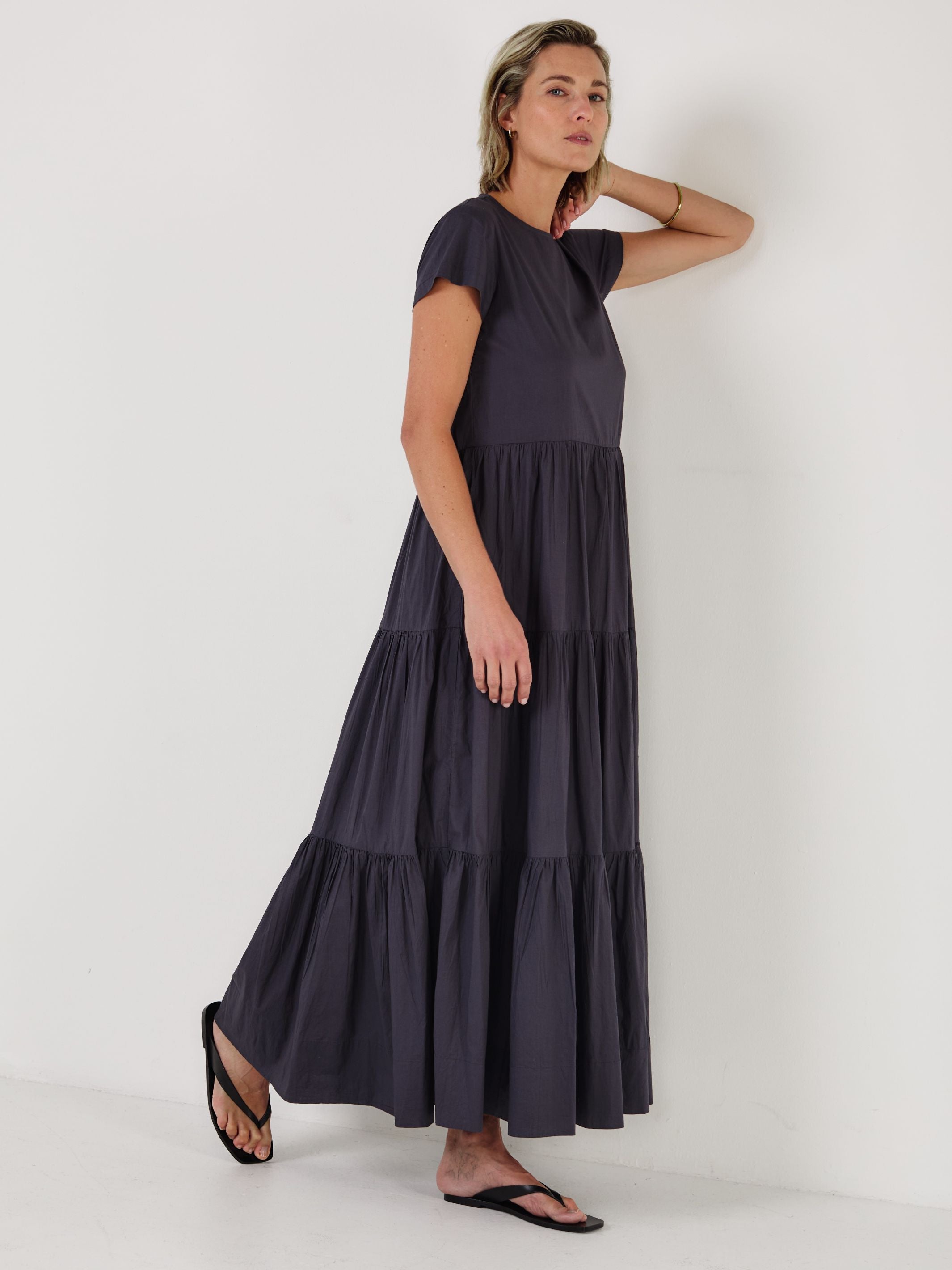 Sorrento - MIDNIGHT Cotton Dress - Mondo Corsini