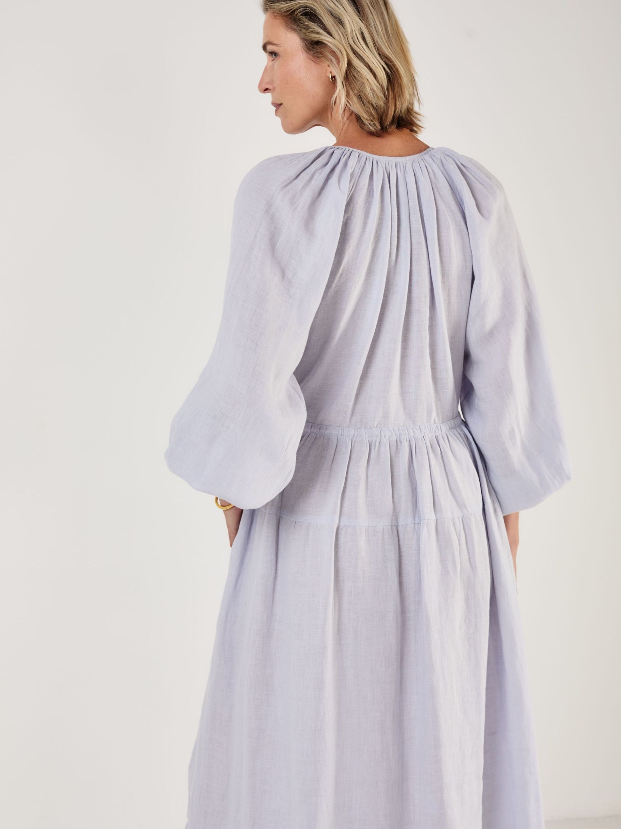 VICTORIA - MIST Linen Dress - Mondo Corsini