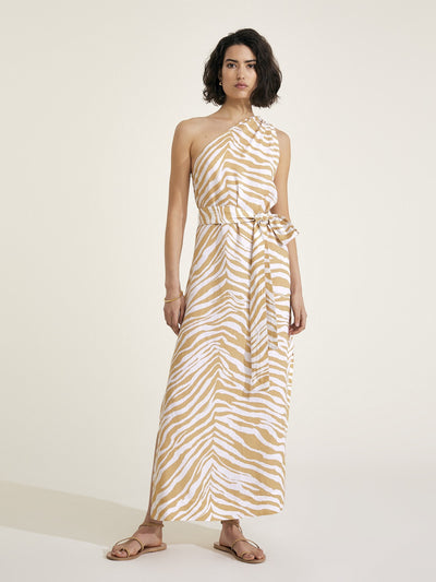 ATHENA - Golden Tiger Dress - Mondo Corsini