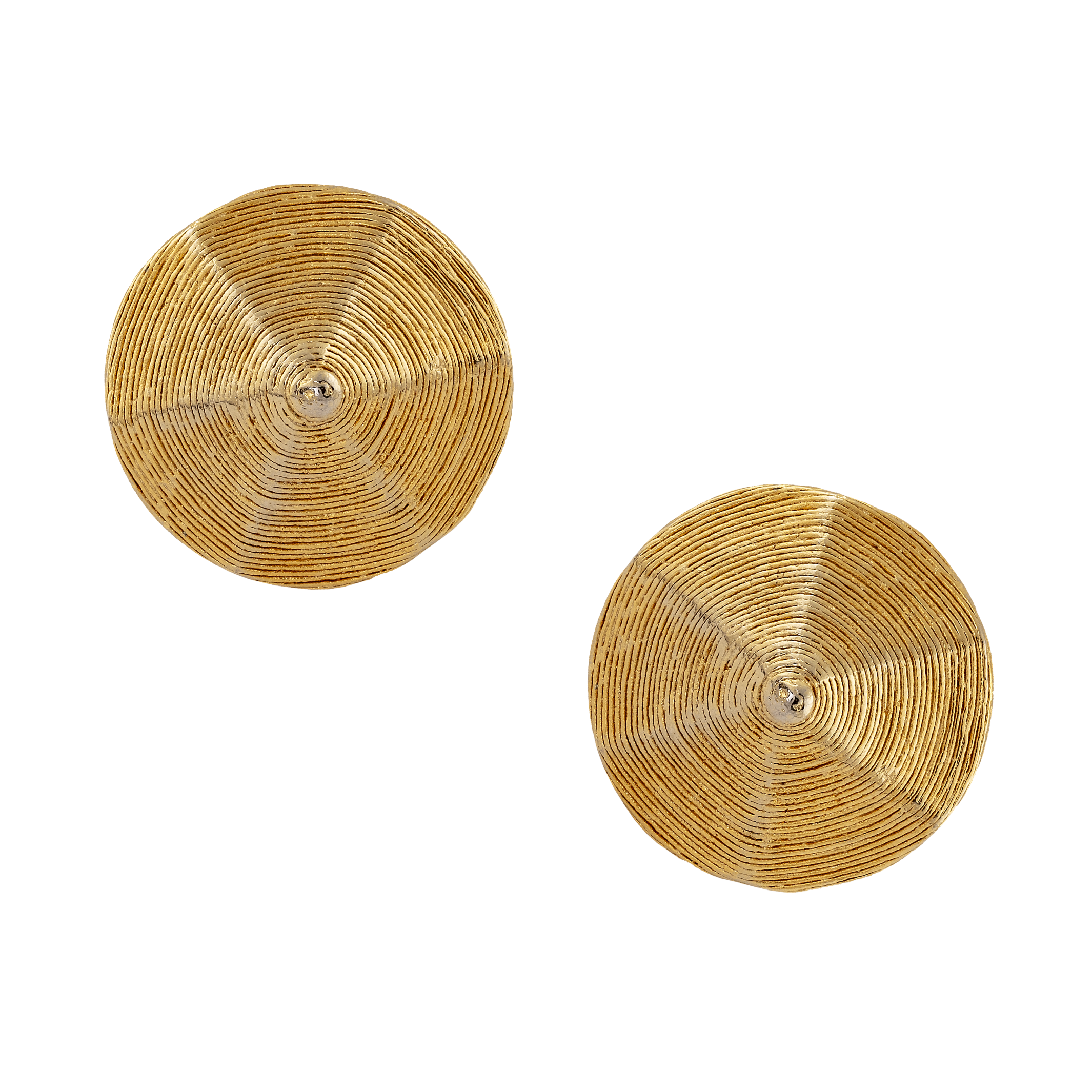 Vintage Gold Hex Earrings - Mondo Corsini