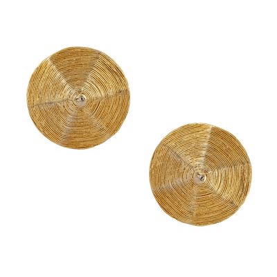 Vintage Gold Hex Earrings - Mondo Corsini