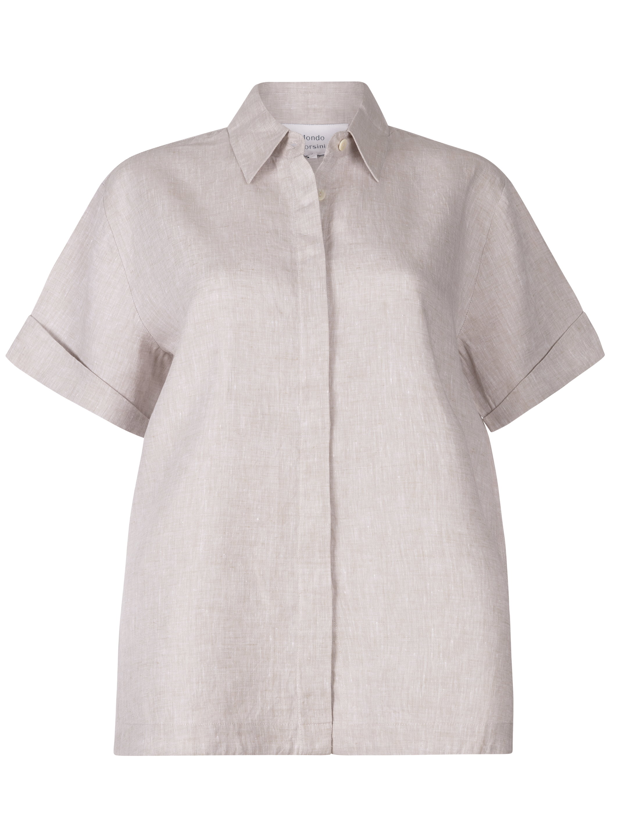 BOWLER - Stone Linen Chambray Shirt - Mondo Corsini