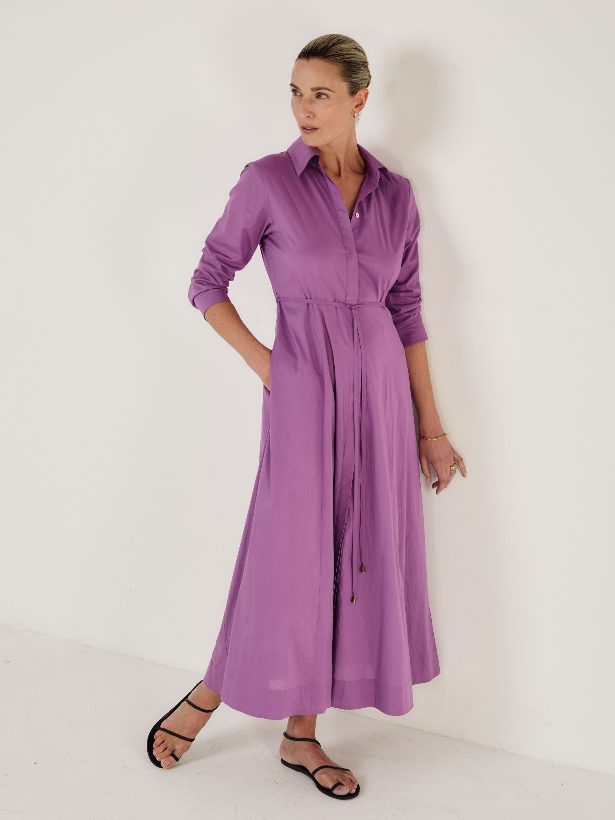 Cervo Viola Cotton Dress