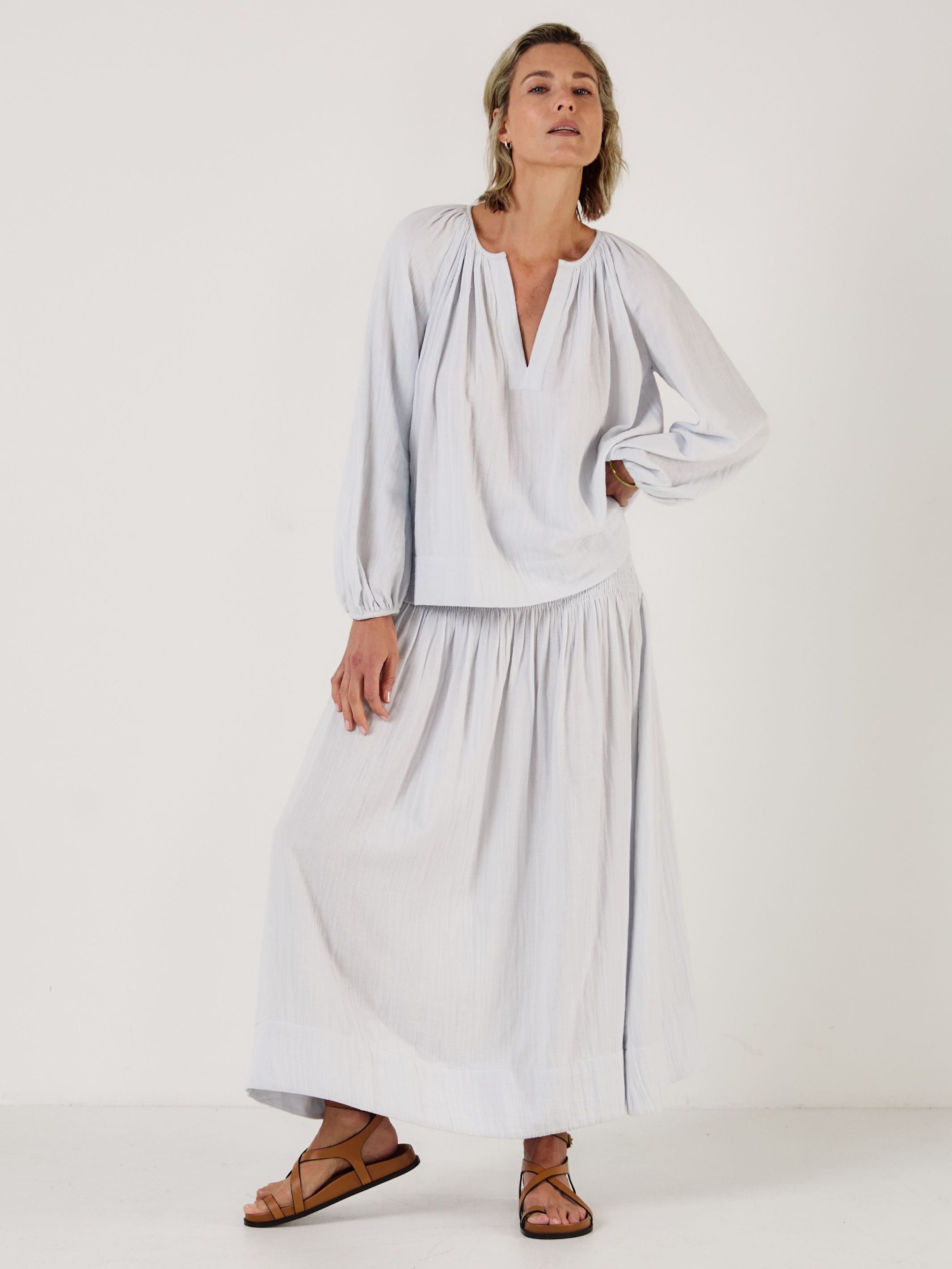 ELIZA CLOUD Cotton Blouse - Mondo Corsini