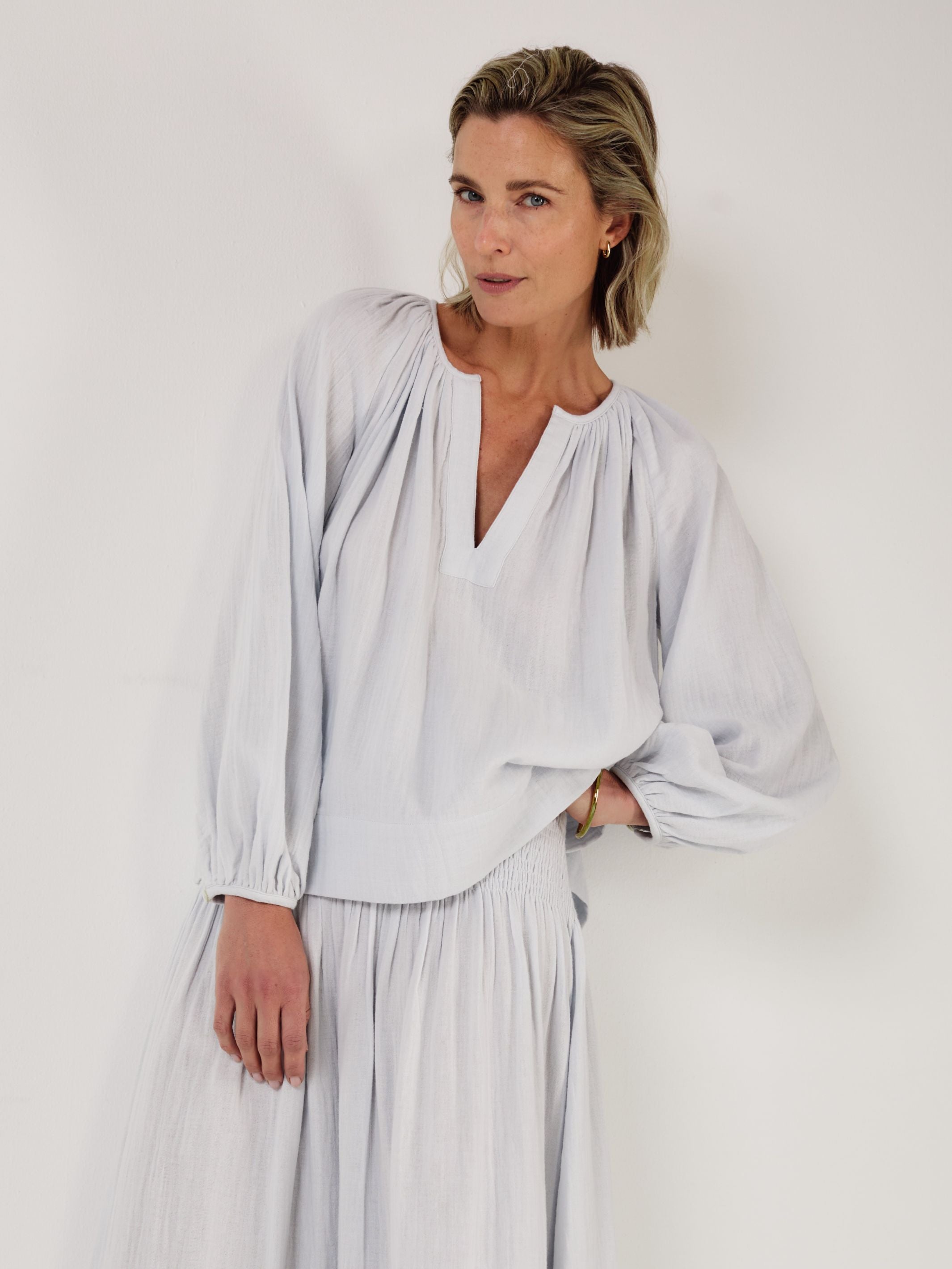 ELIZA CLOUD Cotton Blouse - Mondo Corsini