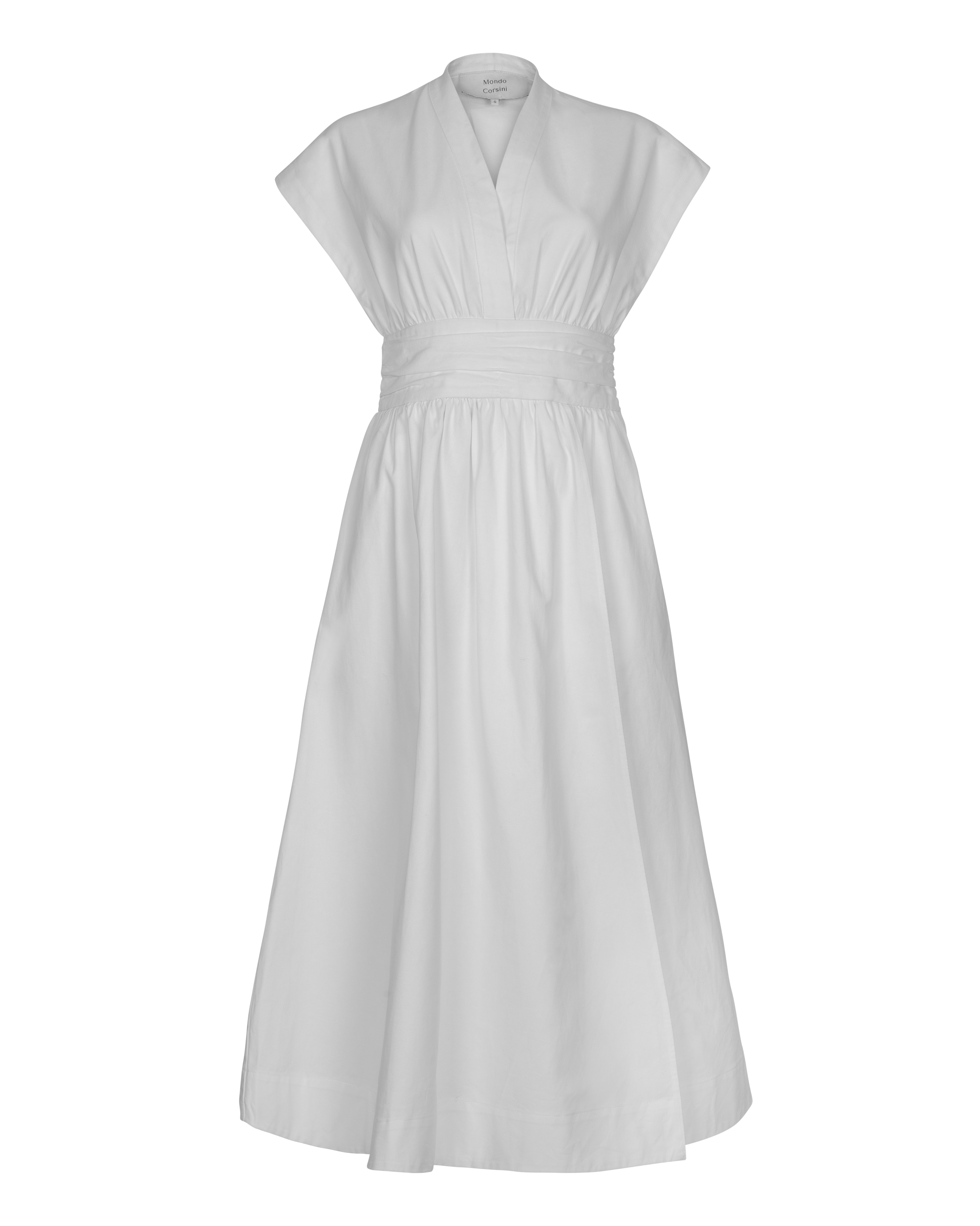 GEORGIA - Pearl Cotton Twill Dress - Mondo Corsini