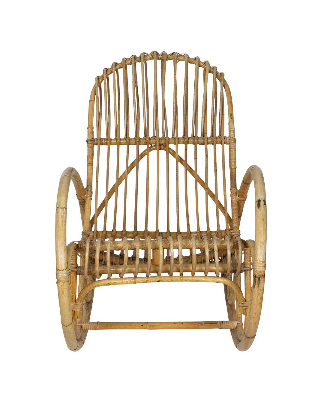 Vintage Franco Albini Bamboo Rocking Chair