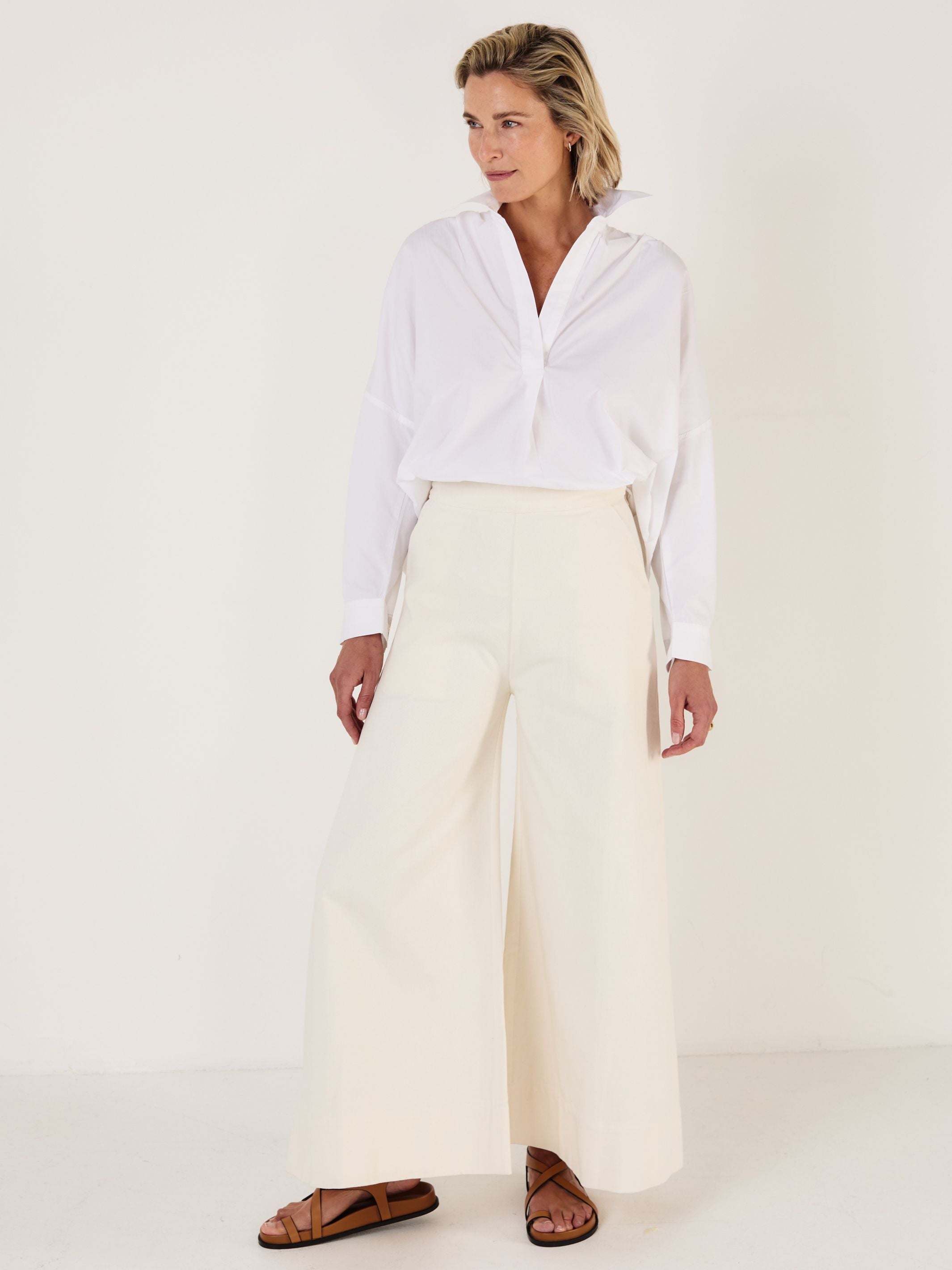 LETIZIA - White Cotton Shirt