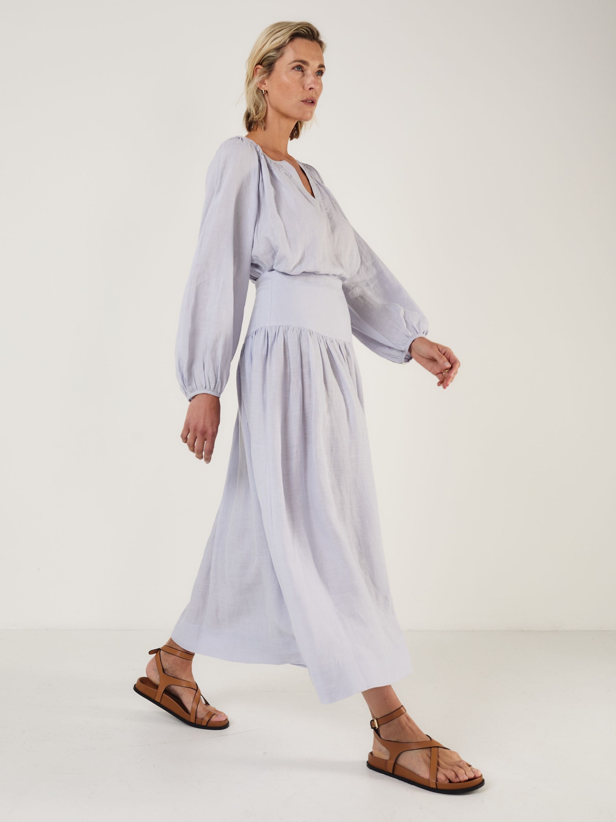 Maud - MIST Linen Skirt - Mondo Corsini