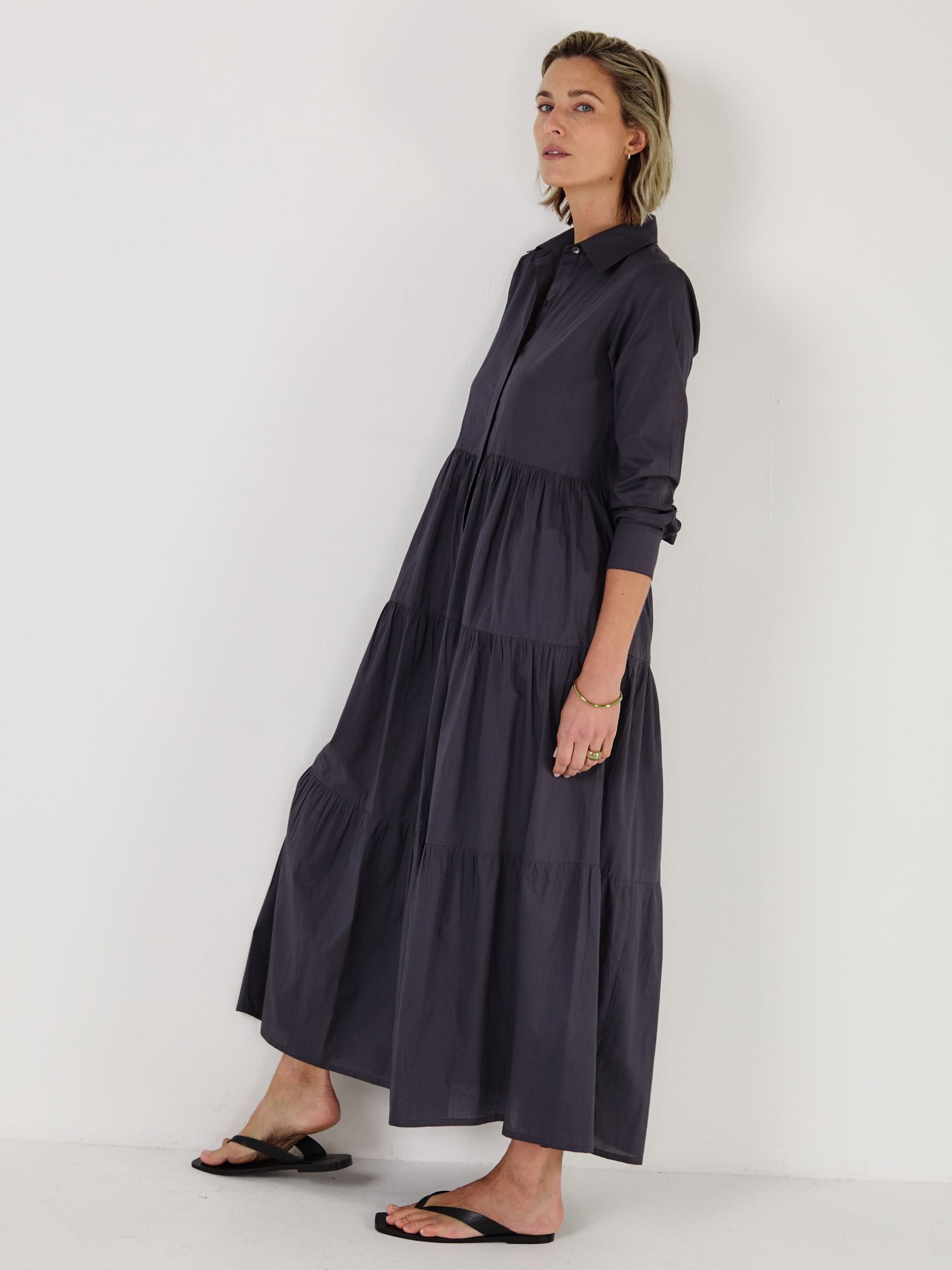 PORTOFINO - Midnight Cotton Dress - Mondo Corsini
