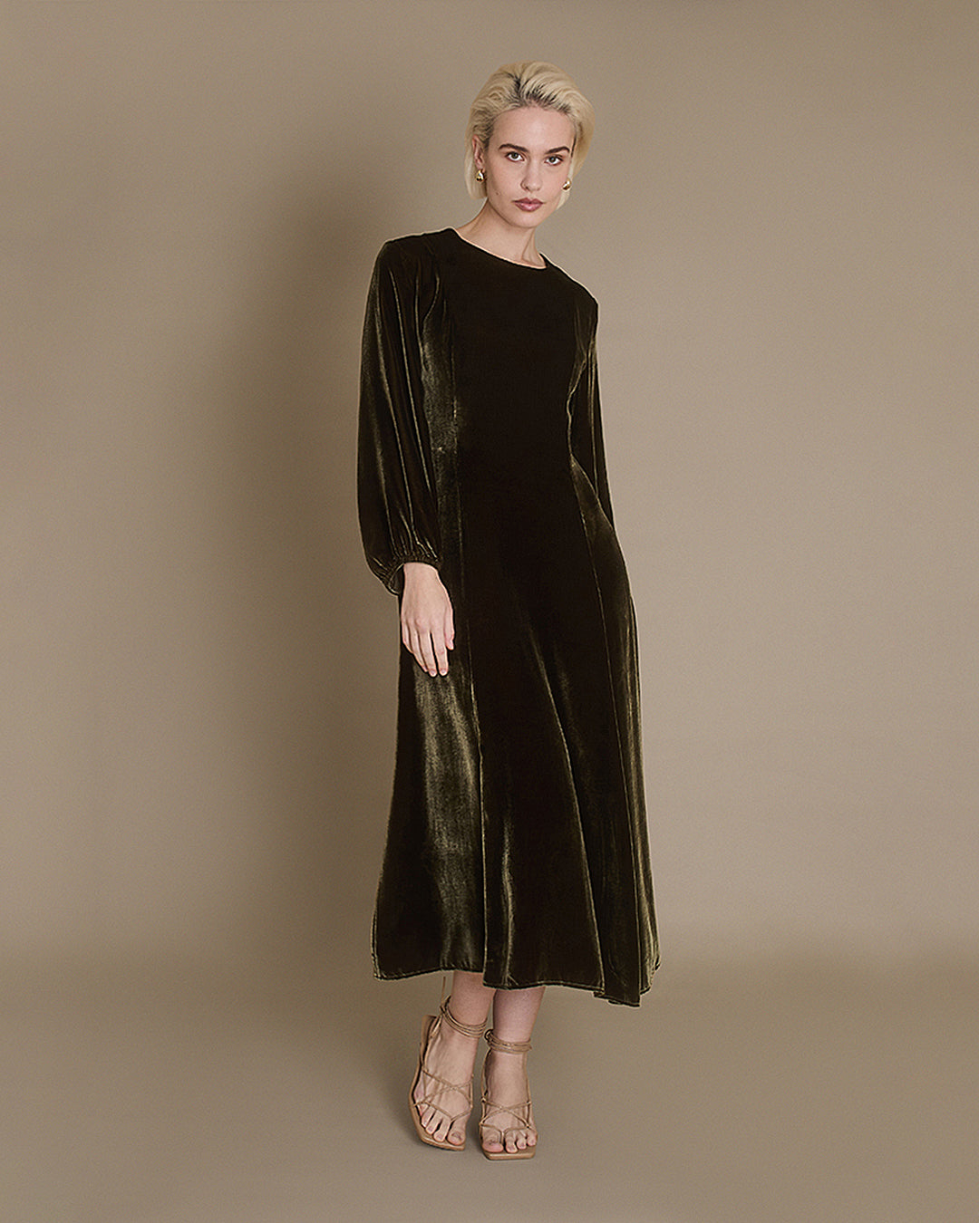 Chloe Silk Velvet Dress
