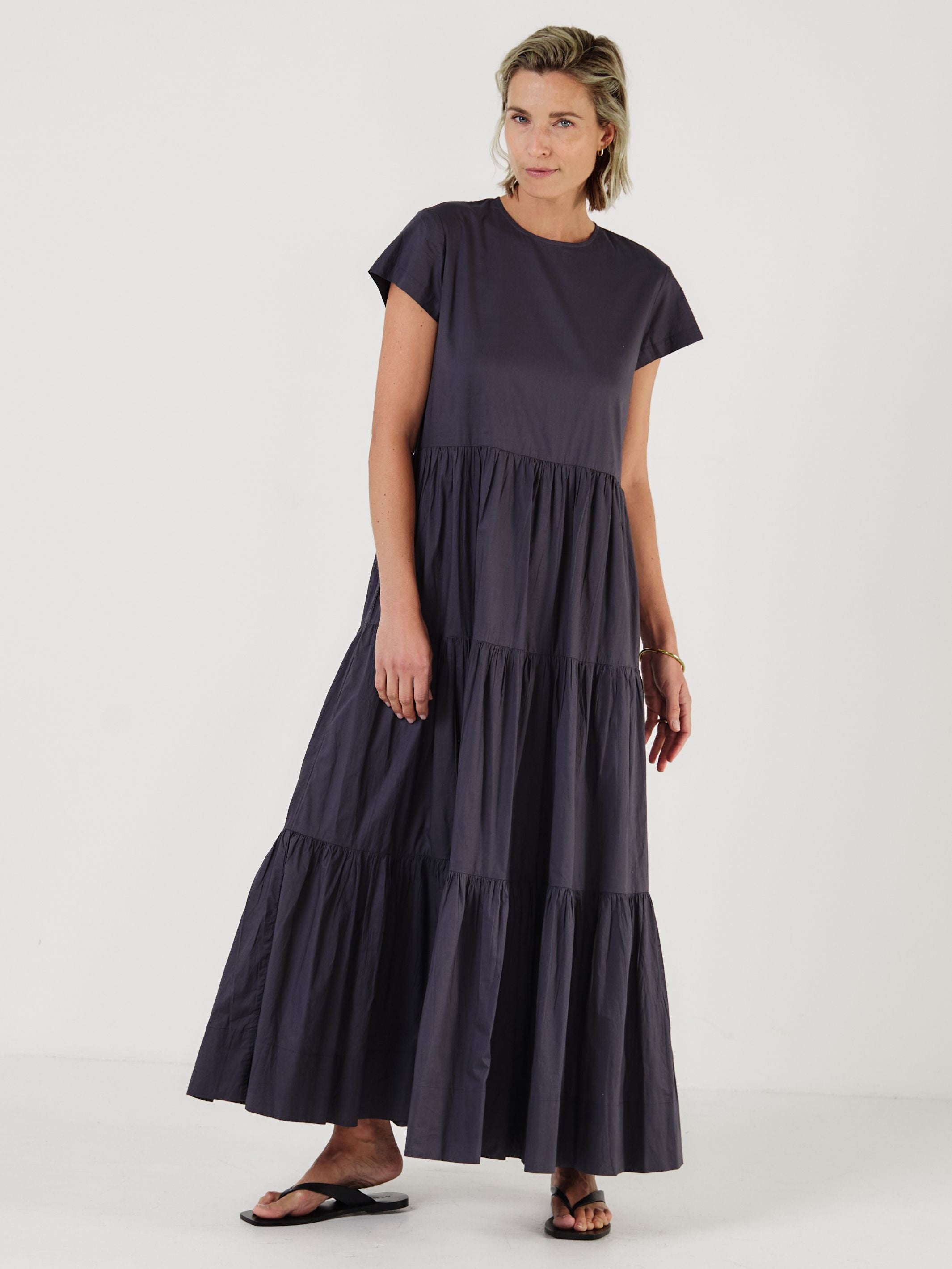 Sorrento - MIDNIGHT Cotton Dress - Mondo Corsini