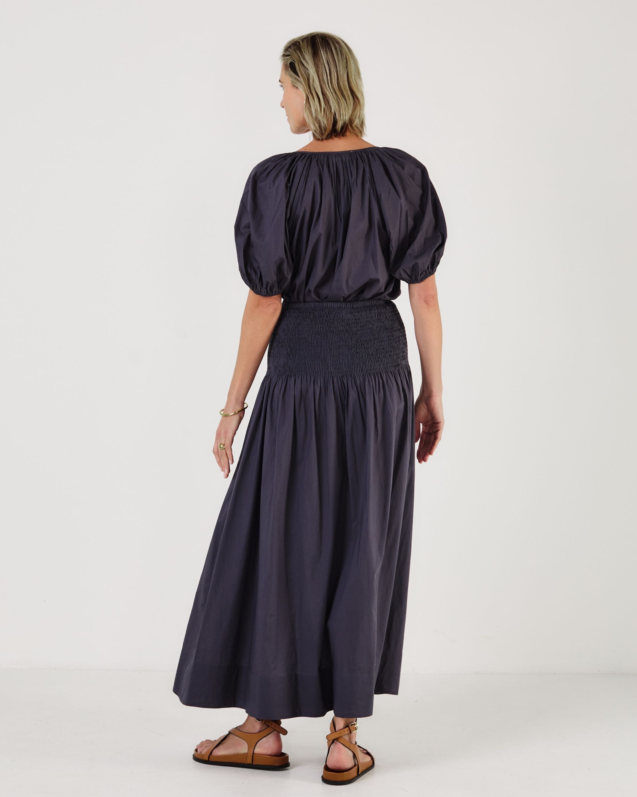 Esmeralda - MIDNIGHT Cotton Blouse - Mondo Corsini