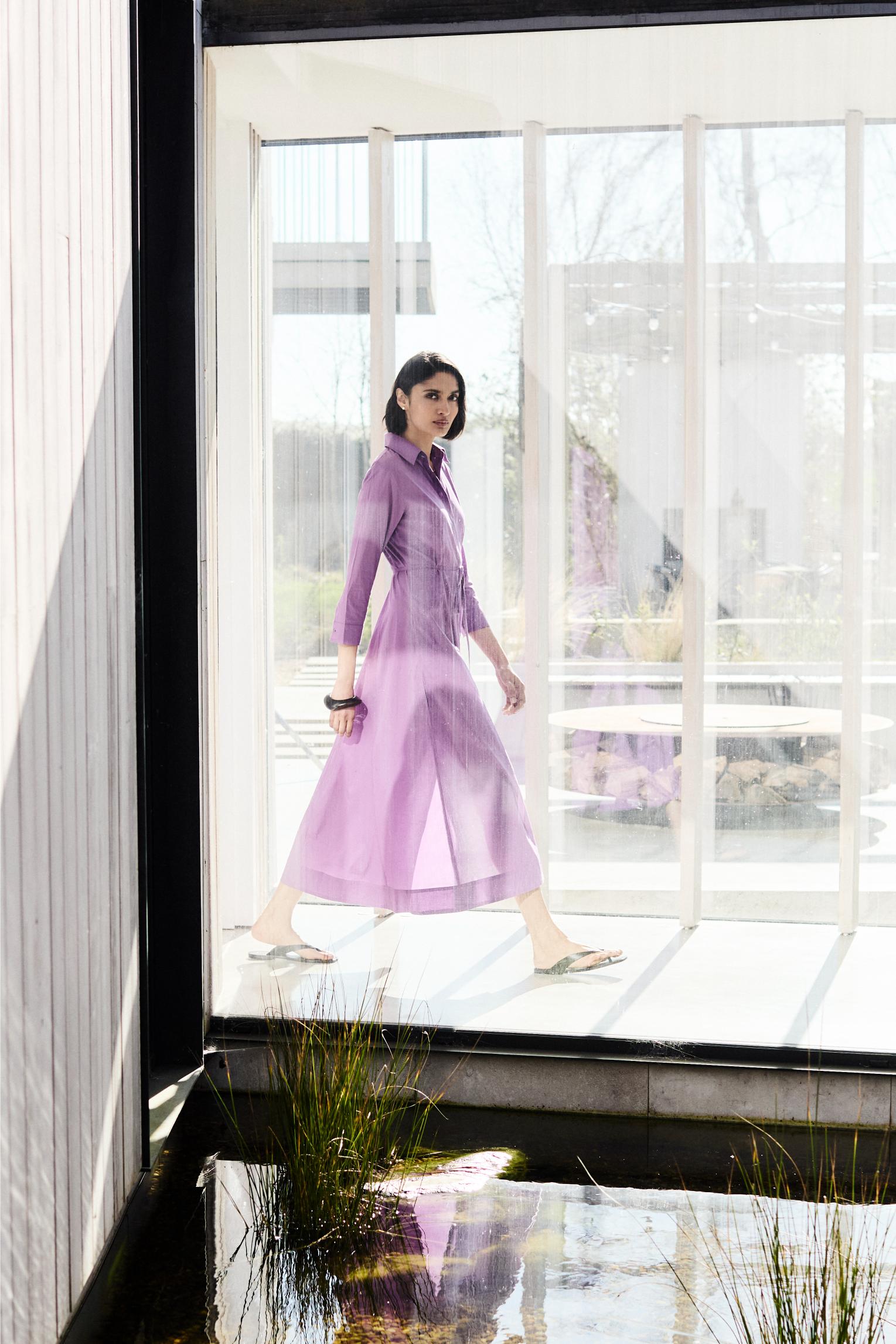 Cervo - Viola Cotton Dress - Mondo Corsini