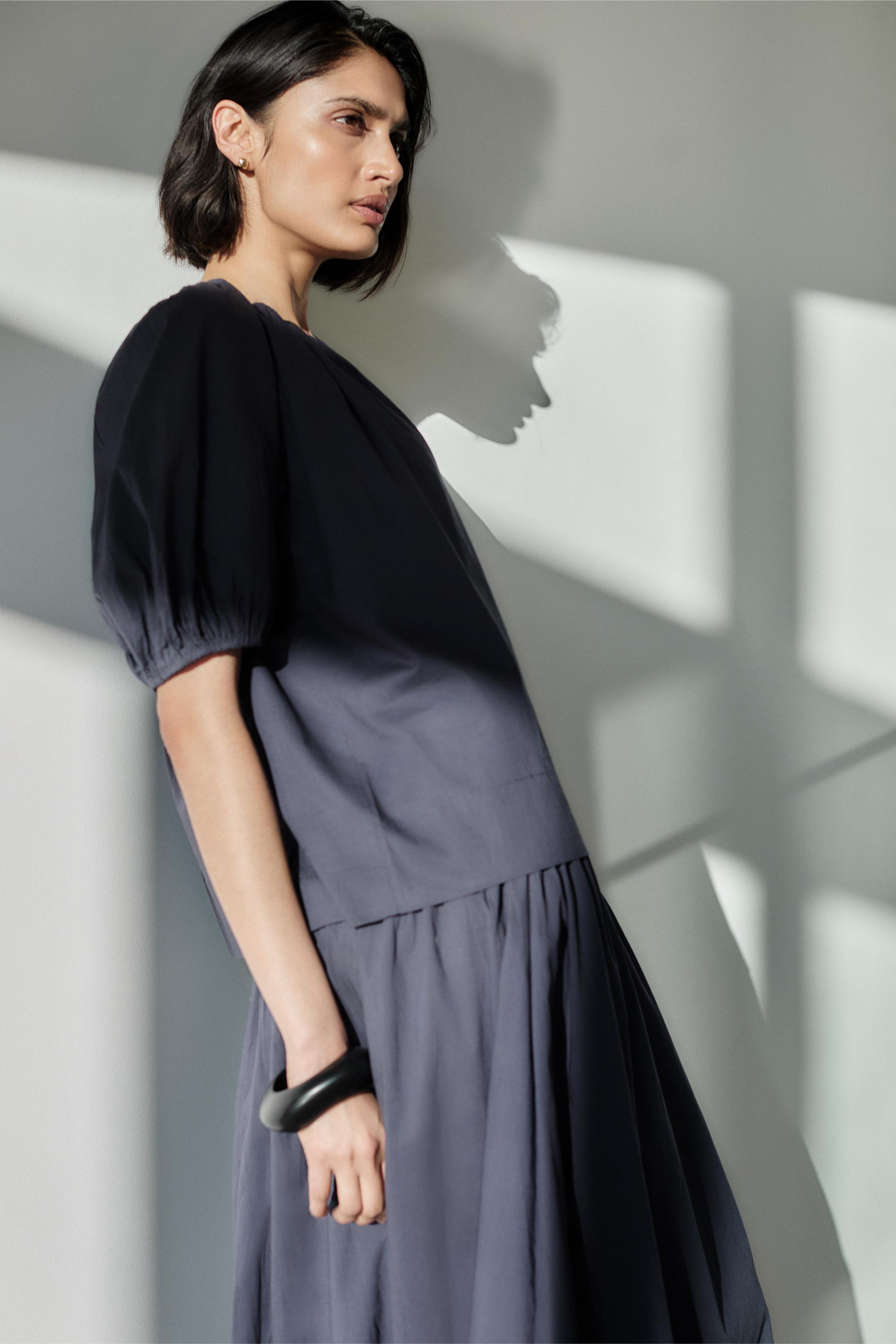 Esmeralda - MIDNIGHT Cotton Blouse